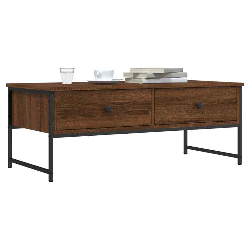 Casa si Gradina - Mobilier - Mese si birouri - Masute de cafea - Masuta de cafea, stejar maro, 101x49x39,5 cm, lemn prelucrat - Infinity.ro