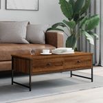 Casa si Gradina - Mobilier - Mese si birouri - Masute de cafea - Masuta de cafea, stejar maro, 101x49x39,5 cm, lemn prelucrat - Infinity.ro