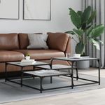 Casa si Gradina - Mobilier - Mese si birouri - Masute de cafea - Masuta de cafea, gri sonoma, 107x107x40 cm, lemn compozit - Infinity.ro