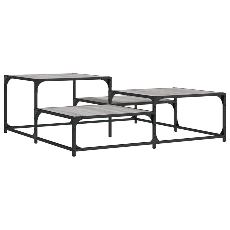 Casa si Gradina - Mobilier - Mese si birouri - Masute de cafea - Masuta de cafea, gri sonoma, 107x107x40 cm, lemn compozit - Infinity.ro