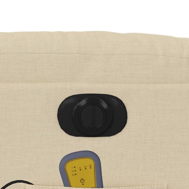 Ingrijire personala si Cosmetice - Sanatate si wellness - Articole wellness - Fotolii de masaj - Fotoliu electric de masaj rabatabil cu ridicare, crem, textil - Infinity.ro