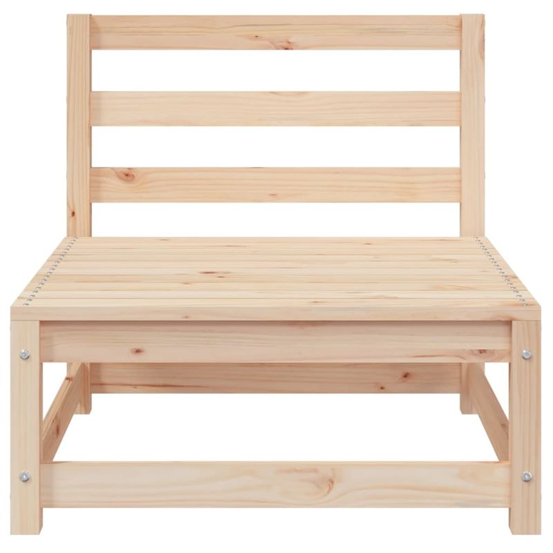 Casa si Gradina - Gradina si terasa - Mobilier exterior - Canapele si fotolii gradina - Canapea de gradina fara brate cu taburet, lemn masiv de pin, model 2x mijloc + suport pentru picioare - Infinity.ro