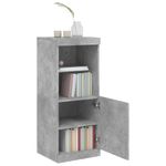 Casa si Gradina - Mobilier - Comode si corpuri - Comode - Servanta cu lumini LED, gri beton, 41x37x100 cm - Infinity.ro