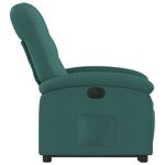 Casa si Gradina - Mobilier - Scaune si fotolii - Fotolii - Fotoliu electric rabatabil cu ridicare, verde inchis, textil - Infinity.ro