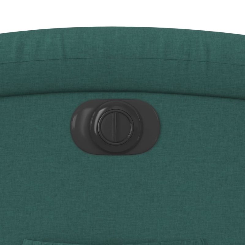 Casa si Gradina - Mobilier - Scaune si fotolii - Fotolii - Fotoliu electric rabatabil cu ridicare, verde inchis, textil - Infinity.ro