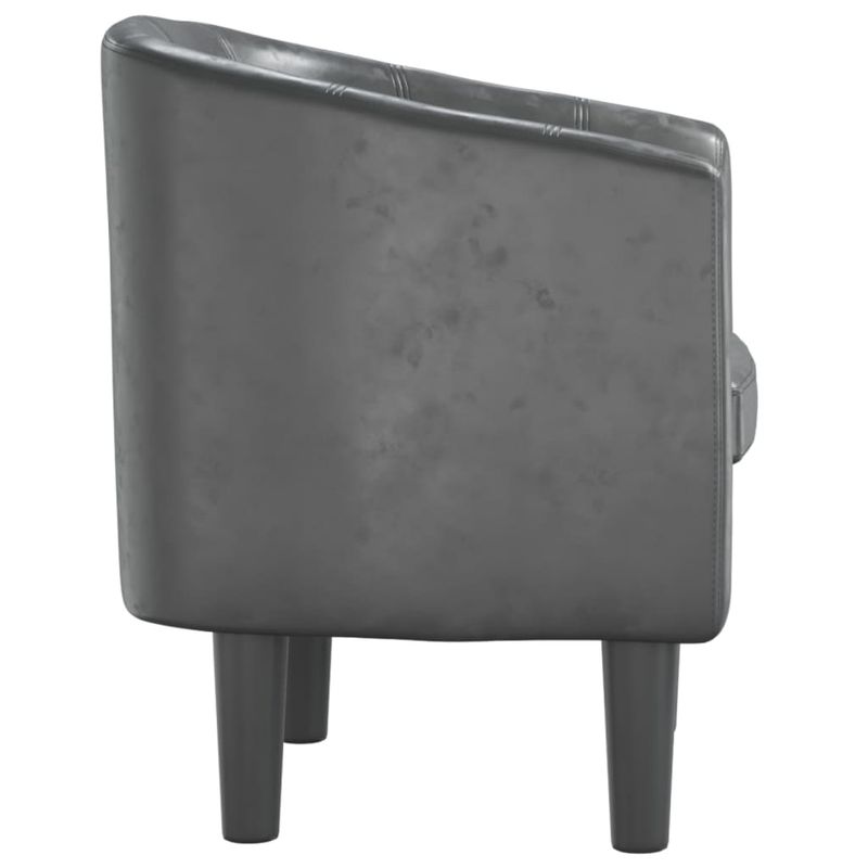Casa si Gradina - Mobilier - Scaune si fotolii - Fotolii - Fotoliu tip cuva, gri, piele ecologica - Infinity.ro