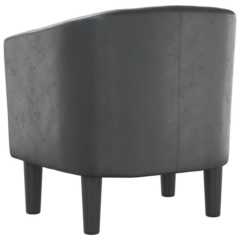 Casa si Gradina - Mobilier - Scaune si fotolii - Fotolii - Fotoliu tip cuva, gri, piele ecologica - Infinity.ro