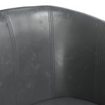 Casa si Gradina - Mobilier - Scaune si fotolii - Fotolii - Fotoliu tip cuva, gri, piele ecologica - Infinity.ro