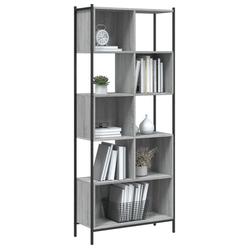 Casa si Gradina - Mobilier - Biblioteci si rafturi - Biblioteci - Biblioteca, gri sonoma, 72x28x172 cm, lemn prelucrat - Infinity.ro