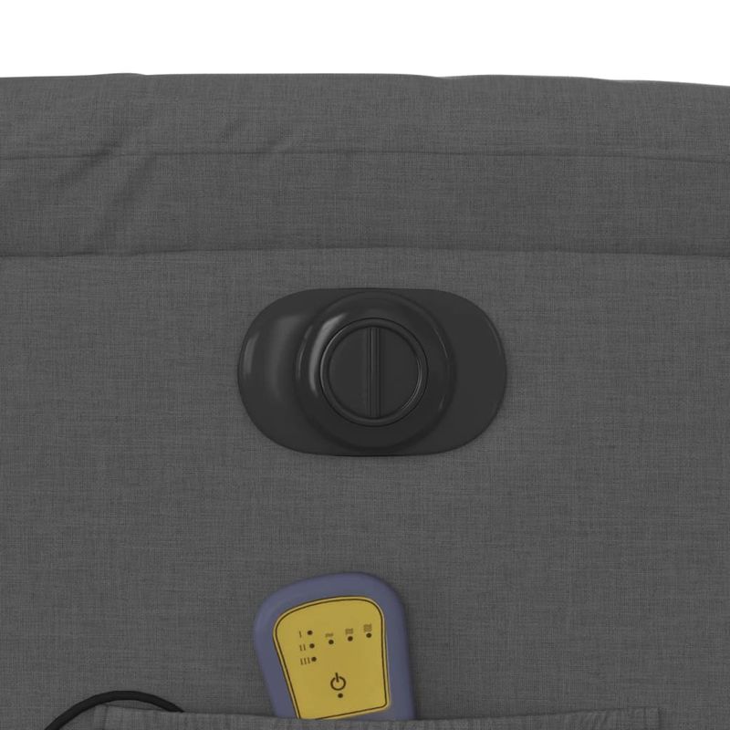 Ingrijire personala si Cosmetice - Sanatate si wellness - Articole wellness - Fotolii de masaj - Fotoliu electric de masaj rabatabil, gri inchis, textil - Infinity.ro