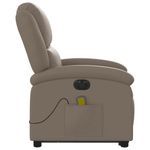 Ingrijire personala si Cosmetice - Sanatate si wellness - Articole wellness - Fotolii de masaj - Fotoliu electric masaj rabatabil cu ridicare, cappuccino - Infinity.ro