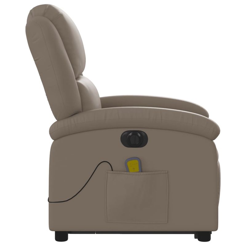 Ingrijire personala si Cosmetice - Sanatate si wellness - Articole wellness - Fotolii de masaj - Fotoliu electric masaj rabatabil cu ridicare, cappuccino - Infinity.ro