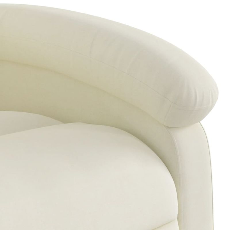 Casa si Gradina - Mobilier - Scaune si fotolii - Fotolii - Fotoliu rabatabil electric, crem, catifea - Infinity.ro