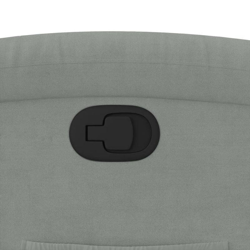 Casa si Gradina - Mobilier - Scaune si fotolii - Fotolii - Fotoliu rabatabil cu ridicare, gri deschis, catifea - Infinity.ro