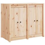 Casa si Gradina - Mobilier - Comode si corpuri - Corpuri bucatarie - Dulap de bucatarie de exterior, lemn masiv de pin, mărime 106x55x92 cm, model 4 uși - Infinity.ro
