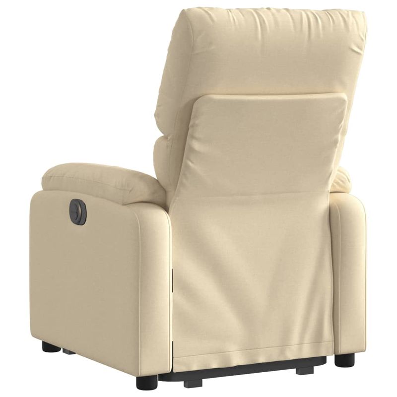 Casa si Gradina - Mobilier - Scaune si fotolii - Fotolii - Fotoliu rabatabil cu ridicare pe verticala, crem, textil - Infinity.ro