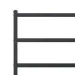 Casa si Gradina - Mobilier - Paturi si accesorii - Paturi - Cadru pat metalic cu tablii de cap/picioare  negru, 80x200 cm - Infinity.ro