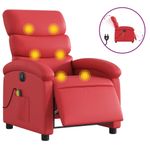 Ingrijire personala si Cosmetice - Sanatate si wellness - Articole wellness - Fotolii de masaj - Fotoliu electric de masaj rabatabil, rosu, piele ecologica - Infinity.ro