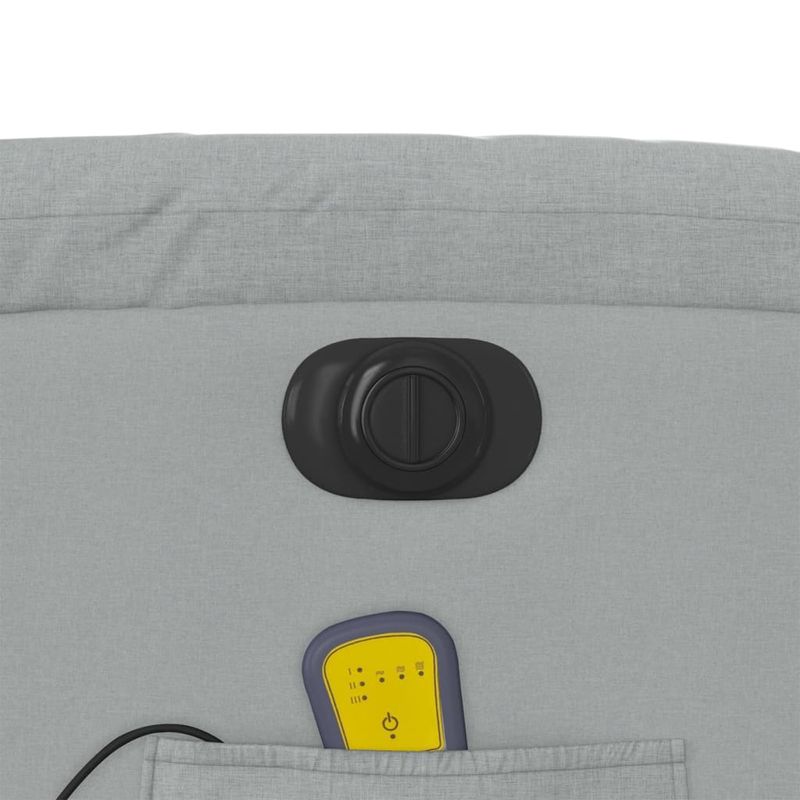 Ingrijire personala si Cosmetice - Sanatate si wellness - Articole wellness - Fotolii de masaj - Fotoliu electric masaj rabatabil cu ridicare, gri inchis textil - Infinity.ro
