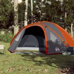 Sport si Outdoor - Camping - Corturi camping - Cort de camping pentru 4 persoane, gri/portocaliu, impermeabil - Infinity.ro
