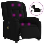 Ingrijire personala si Cosmetice - Sanatate si wellness - Articole wellness - Fotolii de masaj - Fotoliu electric de masaj rabatabil, negru, textil - Infinity.ro