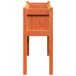 Casa si Gradina - Gradinarit si plante - Plante si ghivece - Ghivece si suporturi - Jardiniera gradina cu picioare maro ceruit 110x31x70cm lemn pin - Infinity.ro