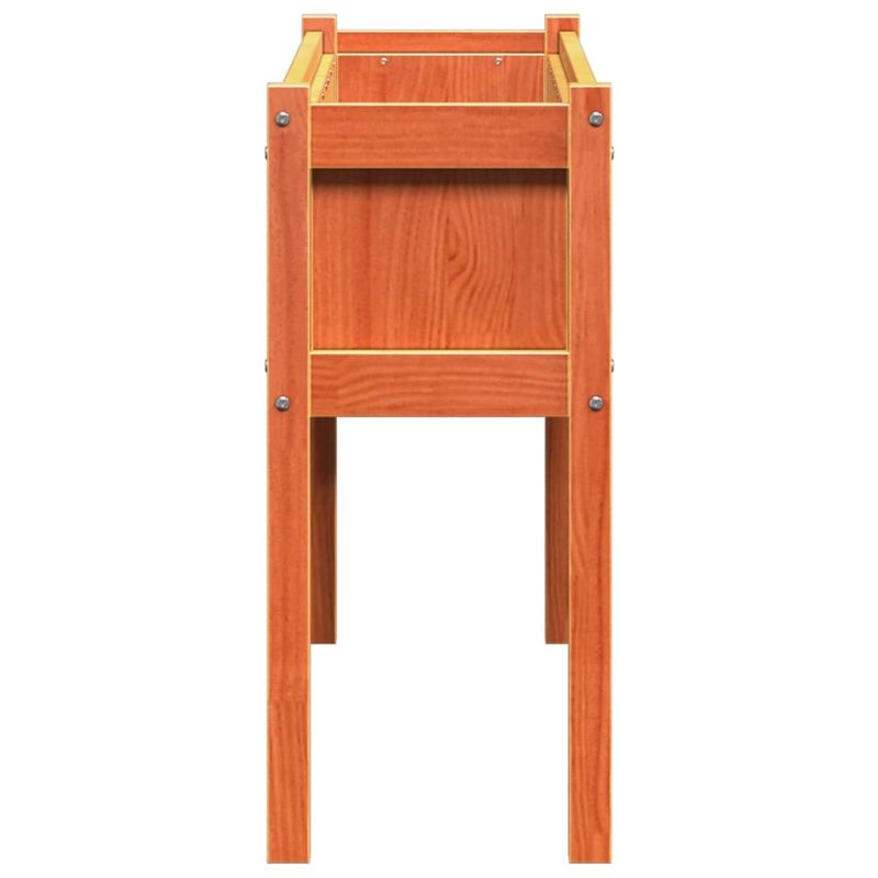 Casa si Gradina - Gradinarit si plante - Plante si ghivece - Ghivece si suporturi - Jardiniera gradina cu picioare maro ceruit 110x31x70cm lemn pin - Infinity.ro