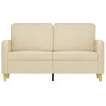 Casa si Gradina - Mobilier - Canapele si coltare - Canapele - Canapea cu 2 locuri, crem, 120 cm, material textil - Infinity.ro