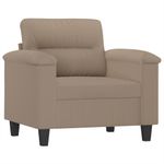 Casa si Gradina - Mobilier - Scaune si fotolii - Fotolii - Fotoliu canapea, gri taupe, 60 cm, textil microfibra - Infinity.ro