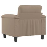 Casa si Gradina - Mobilier - Scaune si fotolii - Fotolii - Fotoliu canapea, gri taupe, 60 cm, textil microfibra - Infinity.ro