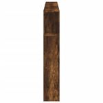 Casa si Gradina - Mobilier - Paturi si accesorii - Accesorii paturi - Tablie de pat cu LED, stejar fumuriu, 180x18,5x103,5 cm, lemn - Infinity.ro