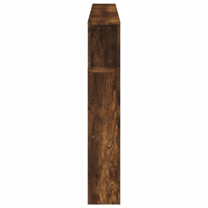 Casa si Gradina - Mobilier - Paturi si accesorii - Accesorii paturi - Tablie de pat cu LED, stejar fumuriu, 180x18,5x103,5 cm, lemn - Infinity.ro