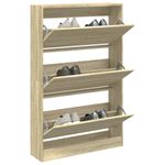 Casa si Gradina - Mobilier - Organizare si depozitare - Organizator incaltaminte - Pantofar, stejar sonoma, 80x21x125,5 cm, lemn compozit - Infinity.ro