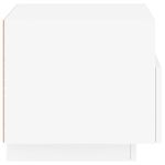 Casa si Gradina - Mobilier - Comode si corpuri - Noptiere - Noptiere cu lumini LED, alb, 40x39x37 cm - Infinity.ro