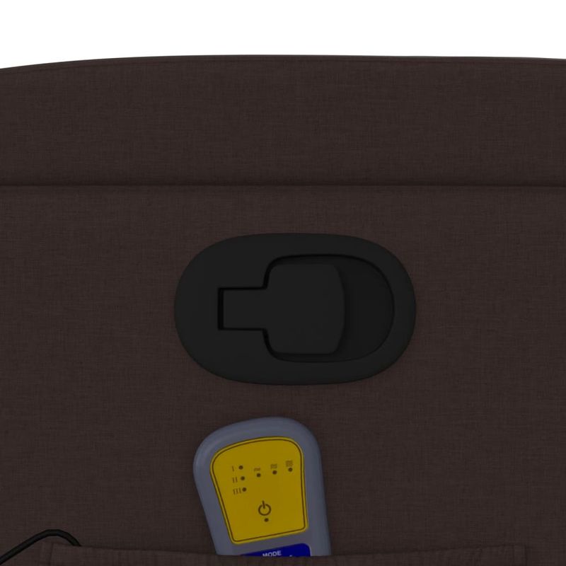 Ingrijire personala si Cosmetice - Sanatate si wellness - Articole wellness - Fotolii de masaj - Fotoliu rabatabil de masaj, cu ridicare, maro inchis, textil - Infinity.ro