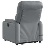 Ingrijire personala si Cosmetice - Sanatate si wellness - Articole wellness - Fotolii de masaj - Fotoliu masaj rabatabil electric cu ridicare, gri, piele eco - Infinity.ro