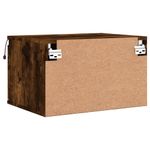 Casa si Gradina - Mobilier - Comode si corpuri - Noptiere - Noptiera montata pe perete cu lumini LED, stejar fumuriu - Infinity.ro