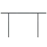 Casa si Gradina - Gradina si terasa - Umbrele si pavilioane - Umbrele - Set stalp pentru copertina, antracit, 450x245 cm, fier - Infinity.ro