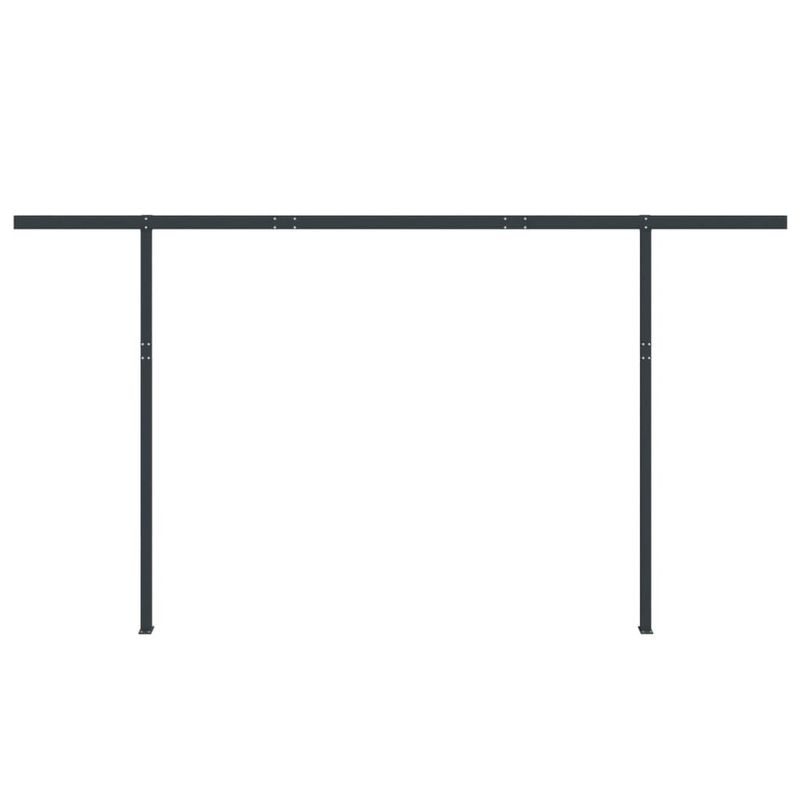 Casa si Gradina - Gradina si terasa - Umbrele si pavilioane - Umbrele - Set stalp pentru copertina, antracit, 450x245 cm, fier - Infinity.ro