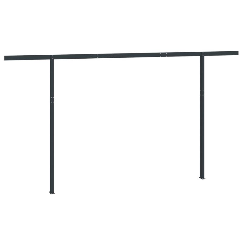 Casa si Gradina - Gradina si terasa - Umbrele si pavilioane - Umbrele - Set stalp pentru copertina, antracit, 450x245 cm, fier - Infinity.ro