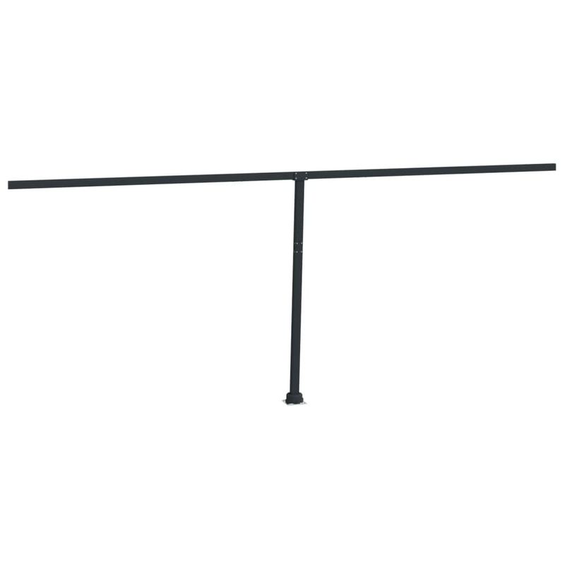 Casa si Gradina - Gradina si terasa - Umbrele si pavilioane - Umbrele - Set stalp pentru copertina, antracit, 600x245 cm, fier - Infinity.ro