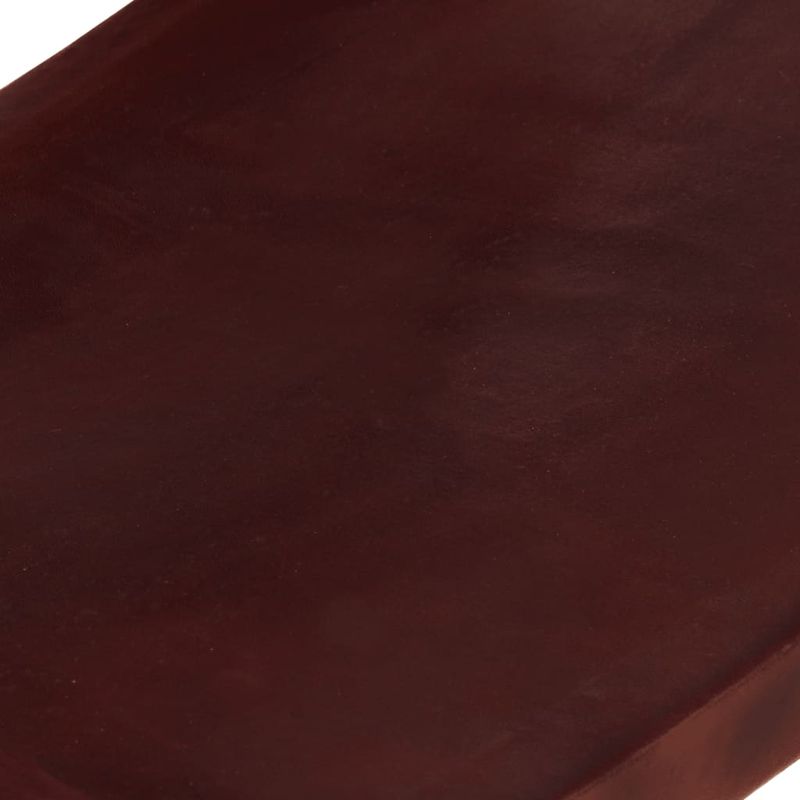 Casa si Gradina - Mobilier - Scaune si fotolii - Scaune - Scaun relaxant pliant, maro inchis, piele naturala - Infinity.ro