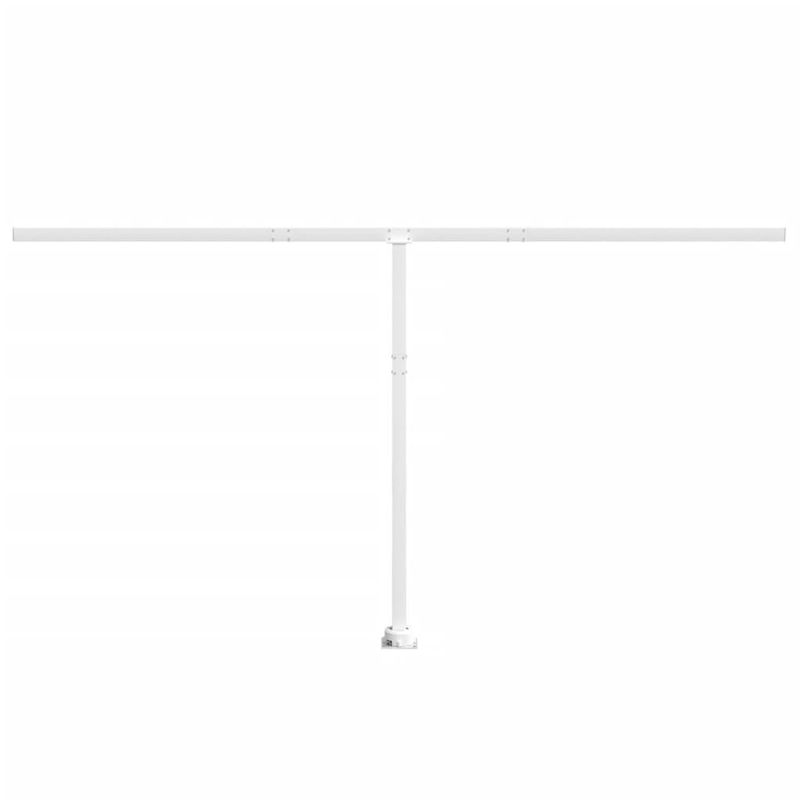 Casa si Gradina - Gradina si terasa - Umbrele si pavilioane - Umbrele - Set stalp pentru copertina, alb, 450x245 cm, fier - Infinity.ro