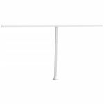 Casa si Gradina - Gradina si terasa - Umbrele si pavilioane - Umbrele - Set stalp pentru copertina, alb, 450x245 cm, fier - Infinity.ro
