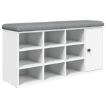 Casa si Gradina - Mobilier - Organizare si depozitare - Bancute - Banca de pantofi, alb, 102x32x50 cm, lemn prelucrat - Infinity.ro