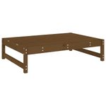 Casa si Gradina - Gradina si terasa - Mobilier exterior - Canapele si fotolii gradina - Taburet de gradina, 120x80 cm, maro miere, lemn masiv de pin - Infinity.ro
