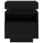 Casa si Gradina - Mobilier - Comode si corpuri - Noptiere - Noptiere cu lumini LED, 2 buc., negru, 40x39x48,5 cm - Infinity.ro