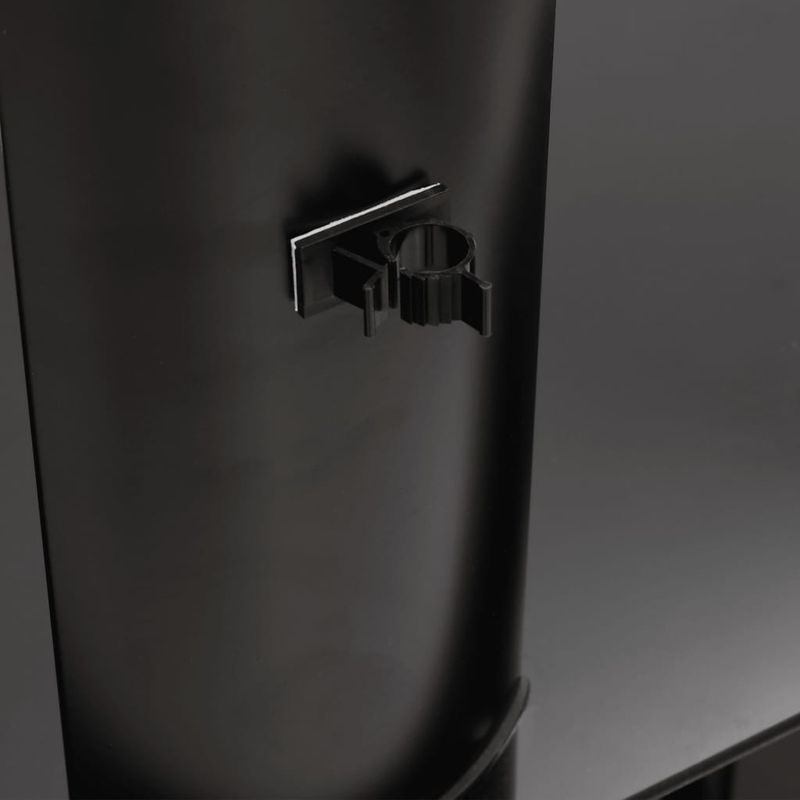 Casa si Gradina - Mobilier - Comode si corpuri - Comode - Suport TV de colt 2 niveluri pentru 32-70 inchi, negru/argintiu - Infinity.ro
