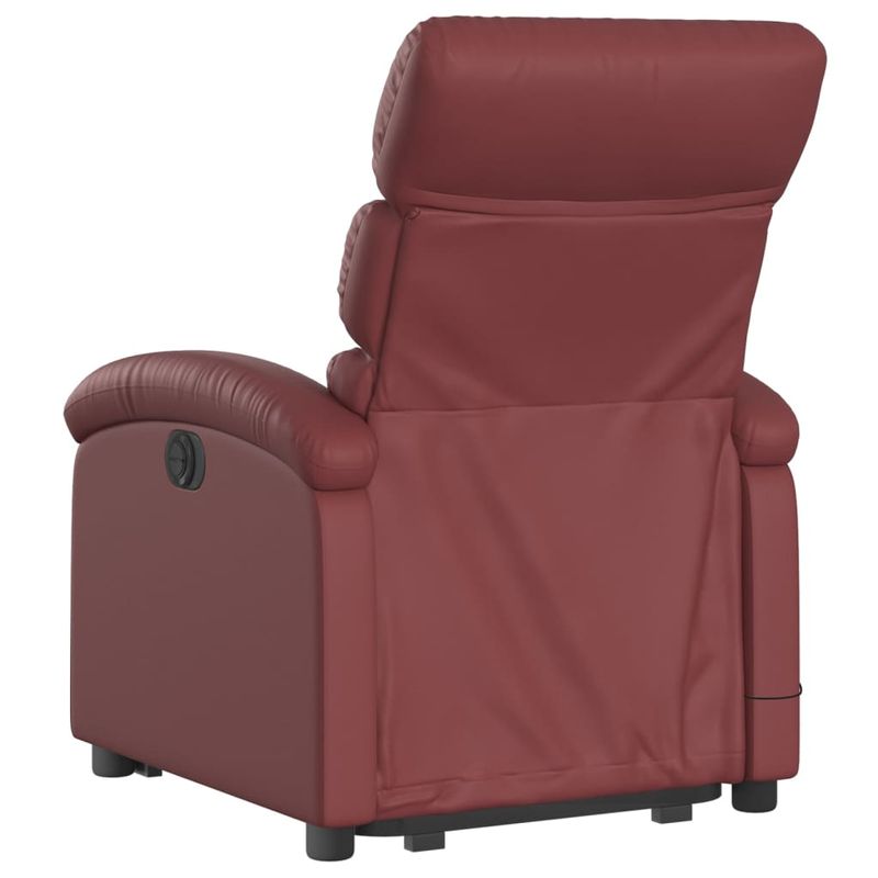 Ingrijire personala si Cosmetice - Sanatate si wellness - Articole wellness - Fotolii de masaj - Fotoliu electric masaj rabatabil cu ridicare, rosu vin - Infinity.ro