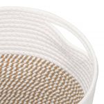 Casa si Gradina - Mobilier - Organizare si depozitare - Cutii depozitare - Cosuri de depozitare 2 buc. maro si alb Ø28x28 cm bumbac - Infinity.ro